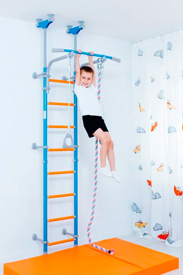 Family Monkey Bars and Wall Climbing System - Pressure and Wall Mounted, Climbing Frame Learning SPACE