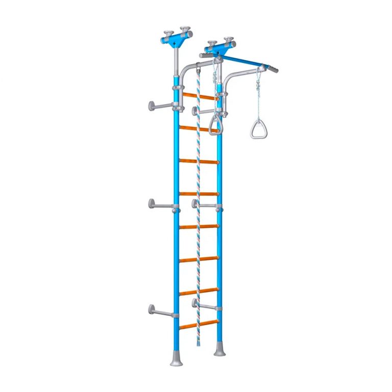 Family Monkey Bars and Wall Climbing System - Pressure and Wall Mounted, Climbing Frame Learning SPACE