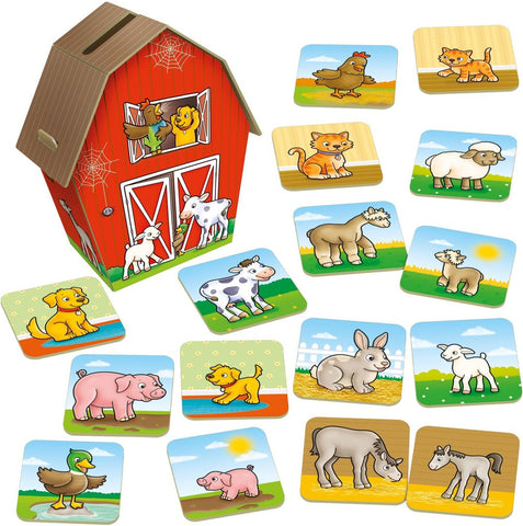 Farmyard Families - Matching and Posting Game-Early years Games & Toys,Early Years Maths,Farms & Construction,Games & Toys,Gifts For 3-5 Years Old,Imaginative Play,Maths,Memory Pattern & Sequencing,Orchard Toys,Primary Games & Toys,Primary Maths-Learning SPACE