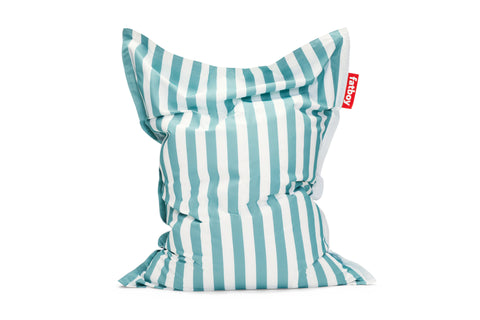 Fatboy Original Outdoor Bean Bag-Sofas-AllSensory,Bean Bags,Bean Bags & Cushions,Chill Out Area,Christmas,Fatboy,Full Size Seating,Nurture Room,Outdoor Furniture,Outdoor Seating,Seating,Teenage & Adult Sensory Gifts,Wellbeing Furniture-Stripe Azur-106334-Learning SPACE