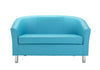 Faux Leather Tub Sofa with Metal Feet, Learning SPACE