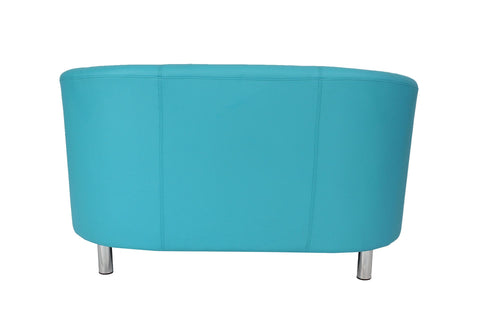 Faux Leather Tub Sofa with Metal Feet, Learning SPACE