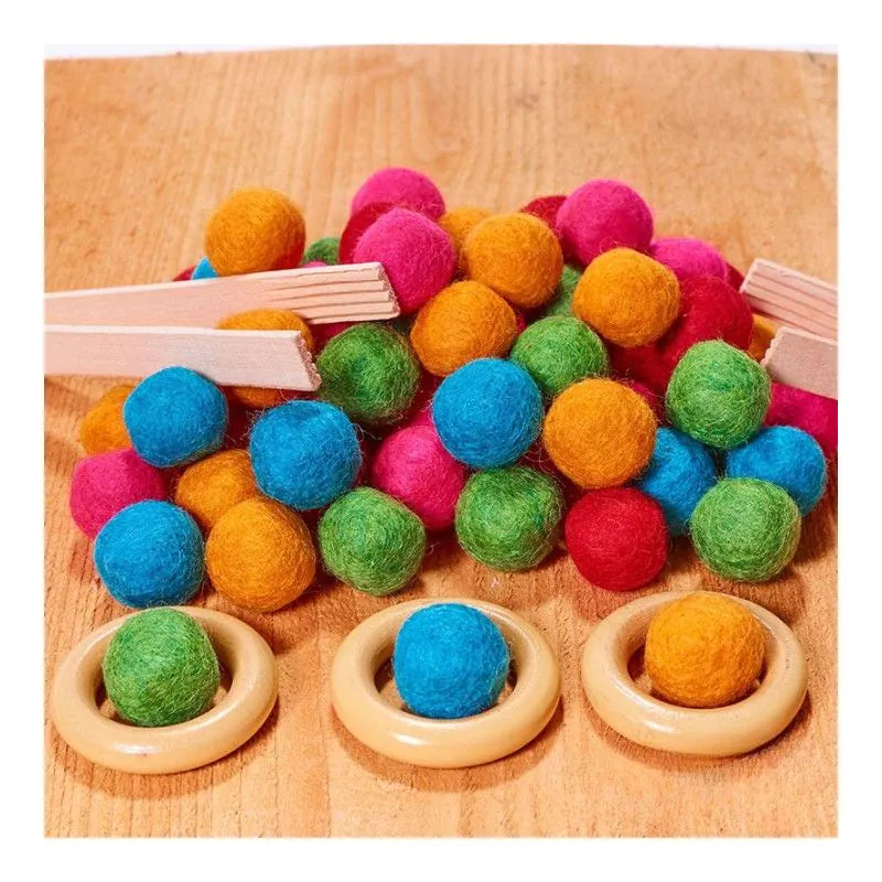 Felt Balls - 64 Pack, Learning SPACE