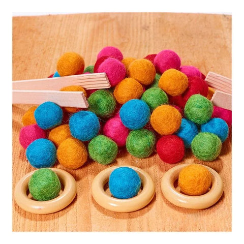 Felt Balls - 64 Pack, Learning SPACE