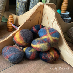 Felt Volcanic Lava Pebbles (10Pk), Learning SPACE