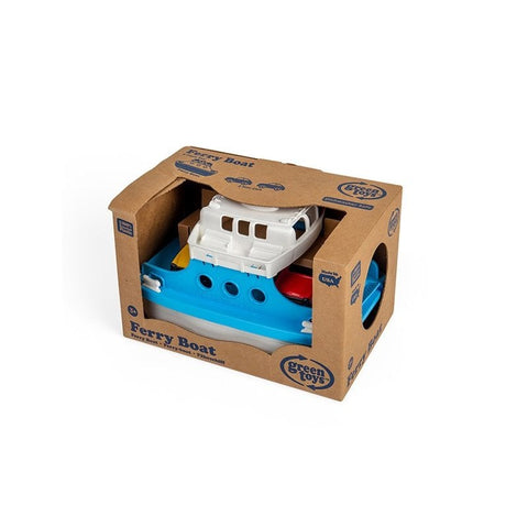 Ferry Boat with Cars-Bigjigs Toys,Cars & Transport,Gifts For 3-5 Years Old,Green Toys,Imaginative Play,Outdoor Sand & Water Play,Paddling Pools,Water & Sand Toys-Learning SPACE