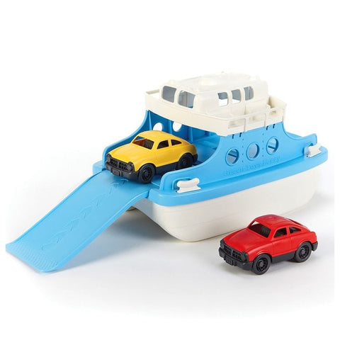 Ferry Boat with Cars-Bigjigs Toys,Cars & Transport,Gifts For 3-5 Years Old,Green Toys,Imaginative Play,Outdoor Sand & Water Play,Paddling Pools,Water & Sand Toys-Learning SPACE