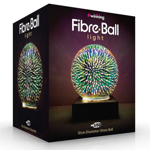 Fibre Ball LED Sensory Night Light – 12cm-AllSensory,Calmer Classrooms,Calming & Anxiety,Helps With,Lamp,Playlearn,Sensory Light Up Toys,Sensory Seeking,Visual Sensory Toys-Learning SPACE
