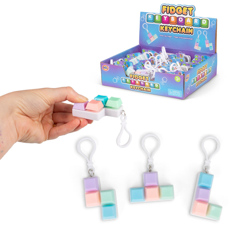 Fidget Keyboard Keychain, Learning SPACE