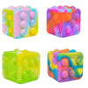 Fidget Pop Dice-ADD/ADHD,Cause & Effect Toys,Fidget,Neuro Diversity,Push Popper,Stocking Stuffers-Learning SPACE