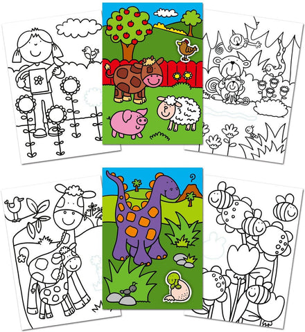 First Sticker Colouring Book, Learning SPACE