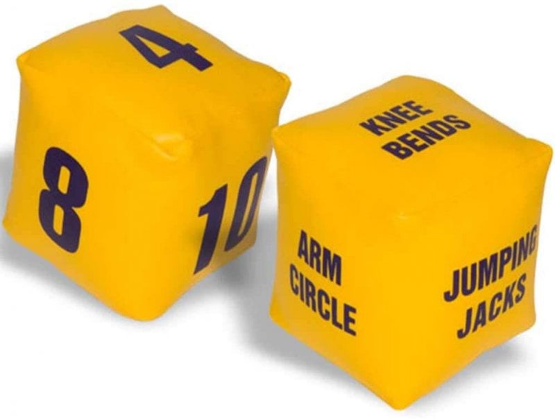 Fitness Dice - Set of 2-Active Games,Additional Need,Calmer Classrooms,eduk8,Exercise,Garden Game,Gross Motor and Balance Skills,Helps With,Outdoor Toys & Games-Learning SPACE