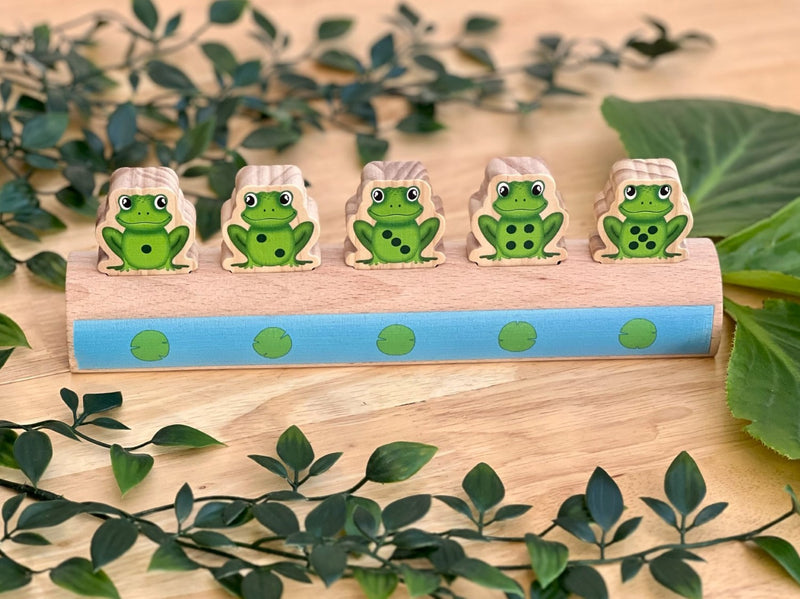 Five Frogs on a Log - Double-sided Number Line, Maths Toys Learning SPACE