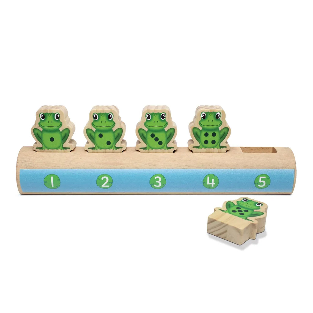 Five Frogs on a Log - Double-sided Number Line, Maths Toys Learning SPACE