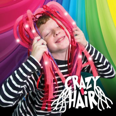 Flashing Crazy Hair-AllSensory,Pocket money,Role Play,Sensory Light Up Toys,Stock,The Glow Company,Visual Sensory Toys-Learning SPACE