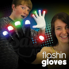 Flashing Gloves - White, Learning SPACE