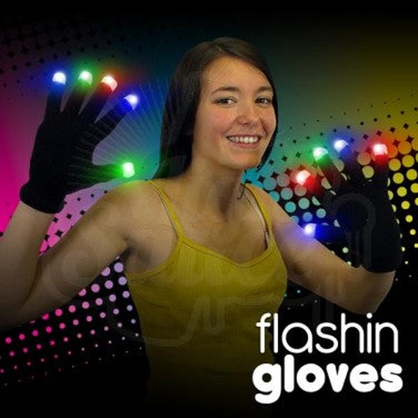 Flashing Gloves - Black, Learning SPACE