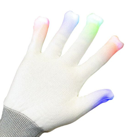 Flashing Gloves - White, Learning SPACE