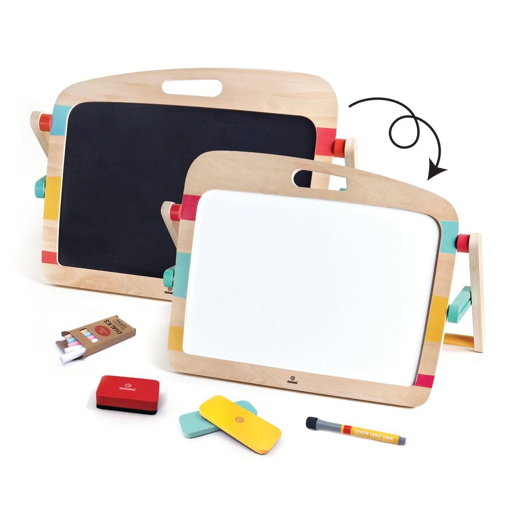 Flip & Draw - blackboard and magnetic whiteboard, Learning SPACE