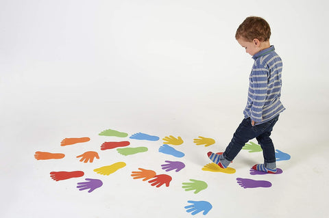 Foot Marks Set Of 6 Pairs-Active Games,Additional Need,Balancing Equipment,EDX,Gross Motor and Balance Skills,Stepping Stones,Stock-Learning SPACE