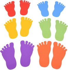 Foot Marks Set Of 6 Pairs-Active Games,Additional Need,Balancing Equipment,EDX,Gross Motor and Balance Skills,Stepping Stones,Stock-Learning SPACE