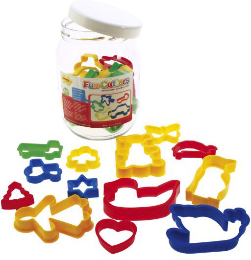 Fun Cutters - Jar of 24 Pastry Cutters, Learning SPACE