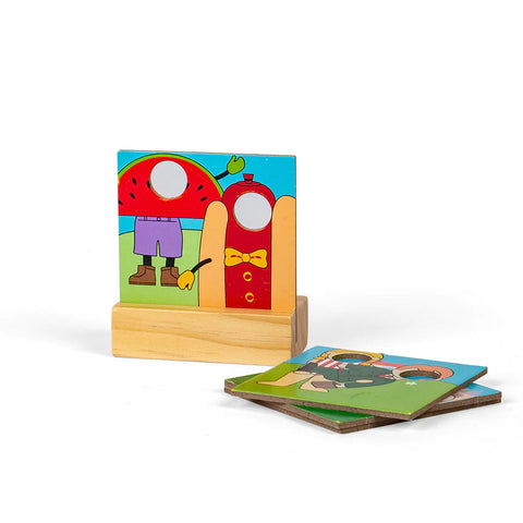 Fun Fair Train Set Wooden Railway-Bigjigs Rail,Bigjigs Toys,Train,Wooden Toys-Learning SPACE