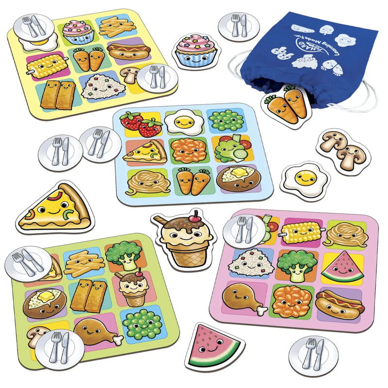 Fun Food Bingo Game, Learning SPACE