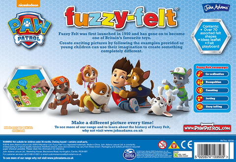 Fuzzy Felt PAW Patrol, Learning SPACE