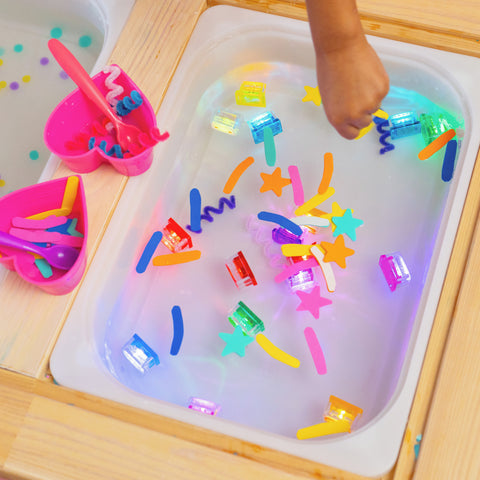 Glo Pals Light up Sensory Cubes - 4 Pack, Learning SPACE