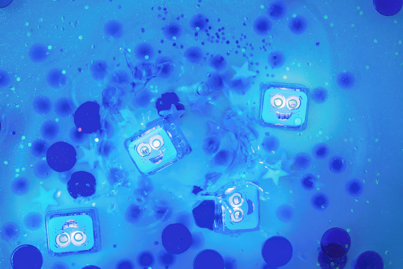 Glo Pals Light up Sensory Cubes - 4 Pack, Learning SPACE
