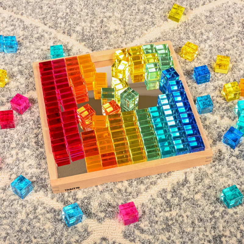 Gem Cube Mirror Tray, Learning SPACE