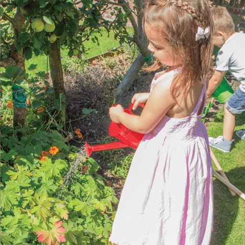 Gardening Children's Red Watering Can-Bigjigs Toys,Calmer Classrooms,Forest School & Outdoor Garden Equipment,Garden Tools,Messy Play,Outdoor Sand & Water Play,Pollination Grant,SCOTEXCEL,Seasons,Sensory Garden,Spring,Stock,Toy Garden Tools,Water & Sand Toys-Learning SPACE