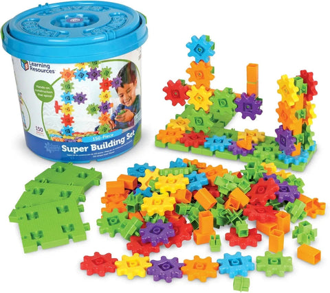 Gears! Gears! Gears!® Super Set-Additional Need,Early years Games & Toys,Engineering & Construction,Fine Motor Skills,Games & Toys,Gifts For 3-5 Years Old,Helps With,Learning Activity Kits,Learning Resources,Primary Games & Toys,S.T.E.M,Stacking Toys & Sorting Toys,Stock,Technology & Design-Learning SPACE