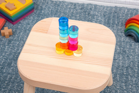 Gem Circles - Crystal Colour Acrylic Set, Learning SPACE