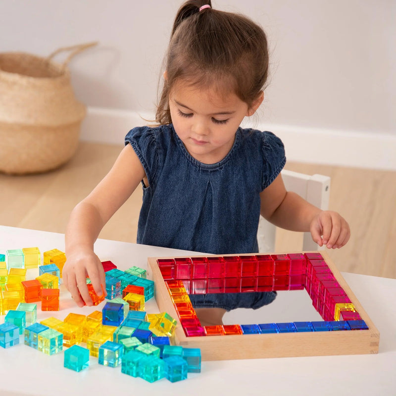 Gem Cube Mirror Tray, Learning SPACE