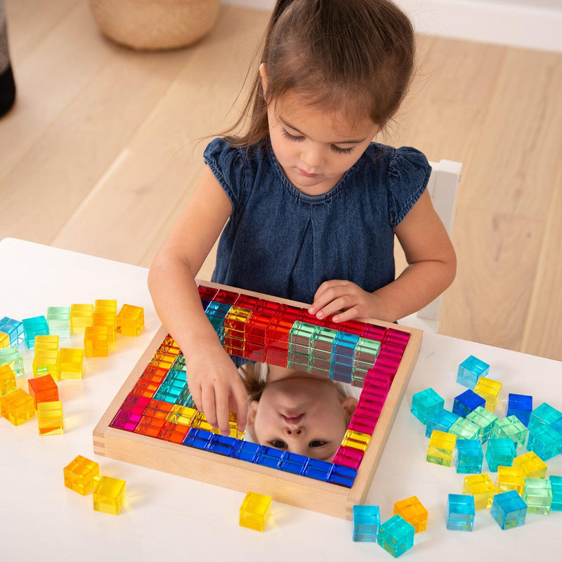 Gem Cube Mirror Tray, Learning SPACE