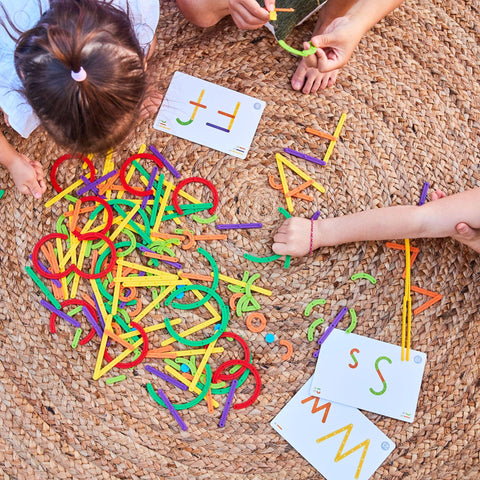 Geostix Letter Construction Set-Craft Activities & Kits,Early Years Literacy,EDX,Engineering & Construction,Fine Motor Skills,Learning Activity Kits,Literacy Toys-Learning SPACE