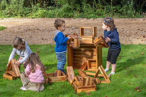 Giant Building Blocks In A Storage Crate, Learning SPACE