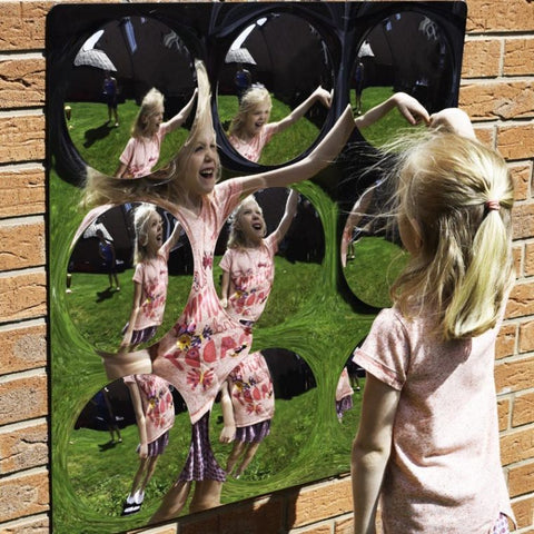 Giant Mirror with 9 Dome Sensory Bubbles-AllSensory,Calming & Anxiety,excell2,Helps With,Outdoor Mirrors,Playground Equipment,Playground Wall Art & Signs,Sensory Garden,Sensory Mirrors,Sensory Seeking,Sensory Wall Panels & Accessories,Stock-Learning SPACE