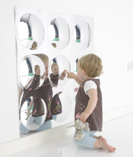 Giant Mirror with 9 Dome Sensory Bubbles, Learning SPACE