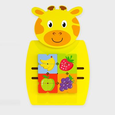 Giraffe Activity Wall Panel Toy-Additional Need,Fine Motor Skills,Gifts For 1 Year Olds,Helps With,Maths,Nursery,Primary Maths,SCOTEXCEL,sensory activity,Sensory Wall Panels & Accessories,Shape & Space & Measure,Sound,Stock,Tactile Toys & Books,Tracking & Bead Frames,Viga Activity Wall Panel-Learning SPACE