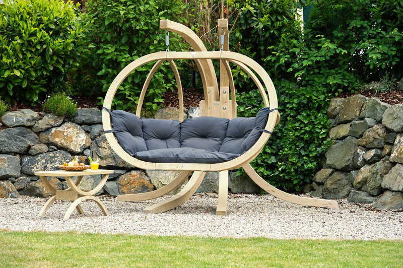 Globo Royal Anthracite Double Seater Hanging Chair, Hanging Chair Learning SPACE