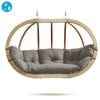 Globo Royal Taupe Double Seater Hanging Chair (Weatherproof Cushion), Hanging Chair Learning SPACE
