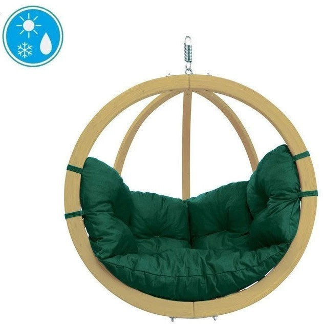 Globo Wooden Hanging Chair, Green Learning SPACE