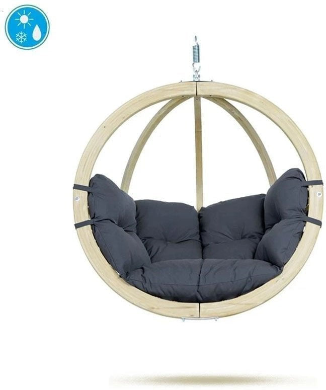 Globo Wooden Hanging Chair, Anthracite Learning SPACE