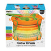 Halilit Glow Drum packaging showing the light-up drum, two green beaters and an age recommendation of 18 months+