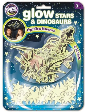 Glow Stars & Dinosaurs-AllSensory,Dinosaurs. Castles & Pirates,Glow in the Dark,Halloween,Imaginative Play,Original Glow Stars Company,Pocket money,Seasons,Stock,Visual Sensory Toys,Wall & Ceiling Stickers-Learning SPACE