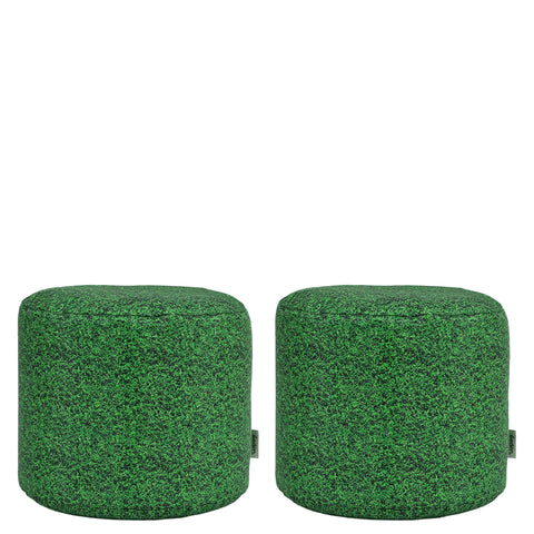 Grass Printed Stool Bean Bag Sets, Large set of 2 Learning SPACE