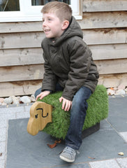 Grass Seating - Sheep-Additional Need,Children's Wooden Seating,Gross Motor and Balance Skills,Helps With,Nature Learning Environment,Outdoor Seating,Playground Equipment,Seating,Stock,Toddler Seating-Learning SPACE
